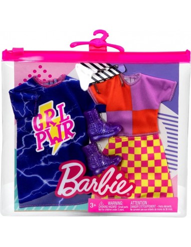 MTTGWF04 Barbie Abiti Look completi pack 2pz