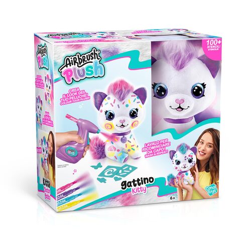 OFG272 AIRBRUSH PLUSH GATTINO CM 32X30X11
