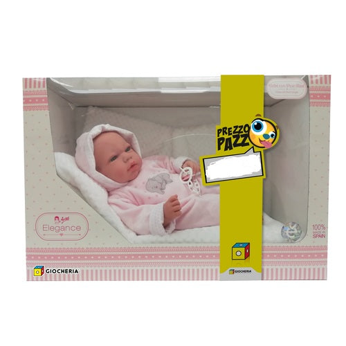POS210139 BAMBOLA ARIAS BEBE' cm.40 Tutina ROSA