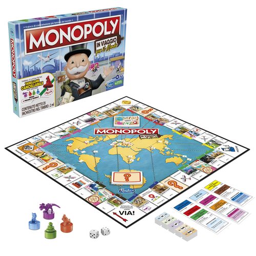 GIOCO DI SOCIETA' F400710 MONOPOLY IN VIAGGIO