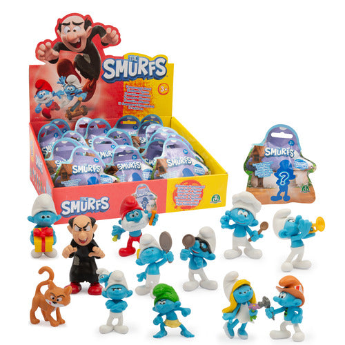PUF21000 BUSTINA A SORPRESA SMURFS SINGLE FIGURE
