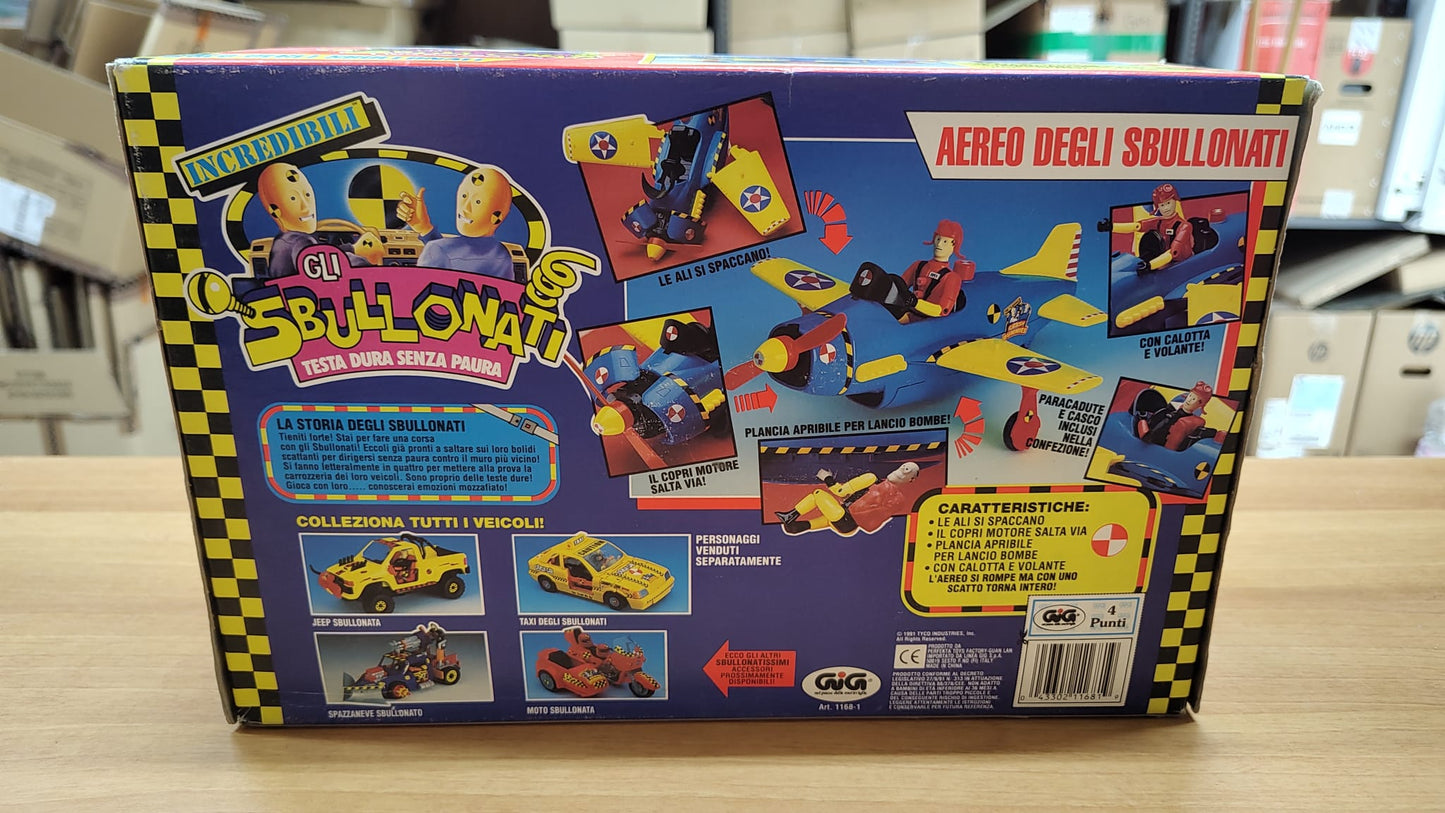 Vintage old style retro games Aereo degli sbullonati Gig 1990