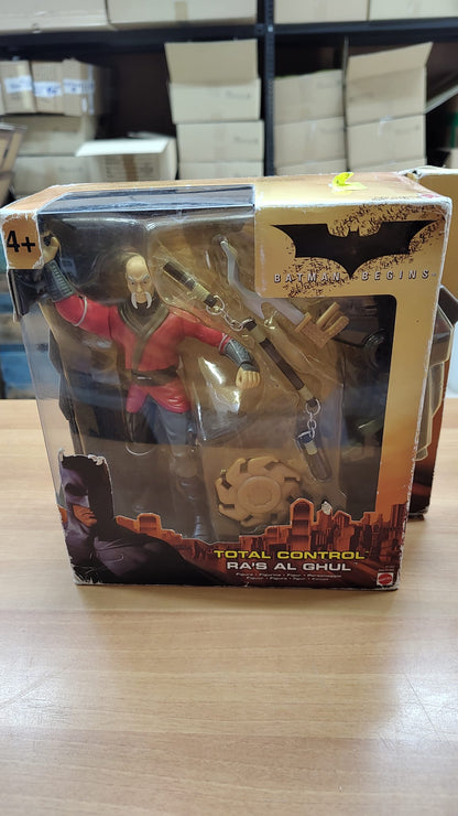 Vintage old style retro games Batman Begins Total control Ra's Al ghul Action figures 15 cm Mattel 2014