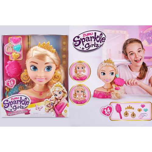 10097 Bambola Sparkle Girlz Testa acconciature